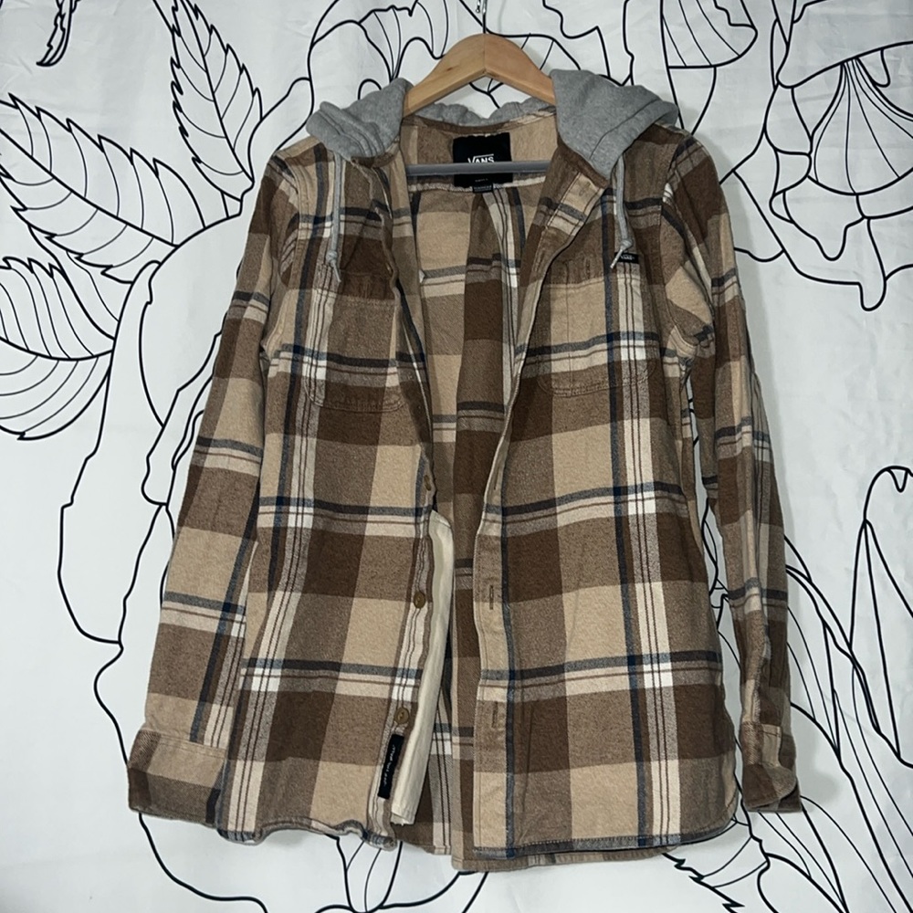 VANS hooded flannel